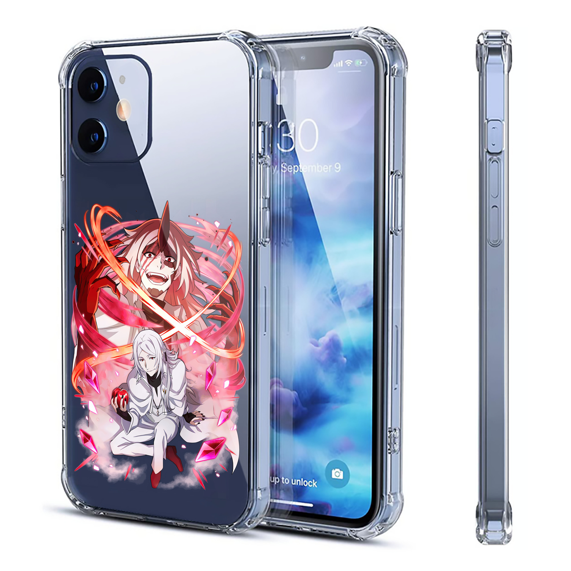 （画像用） 文豪ストレイドッグス Bungo Stray Dogs 【iPhone 12シリーズ対応】透明スマホケース（クリアソフトケース）